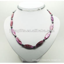 Fashion Hematite Purple Pearl Shell Wrap